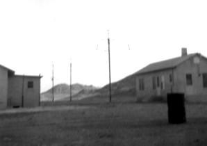 Looking south from the back door.